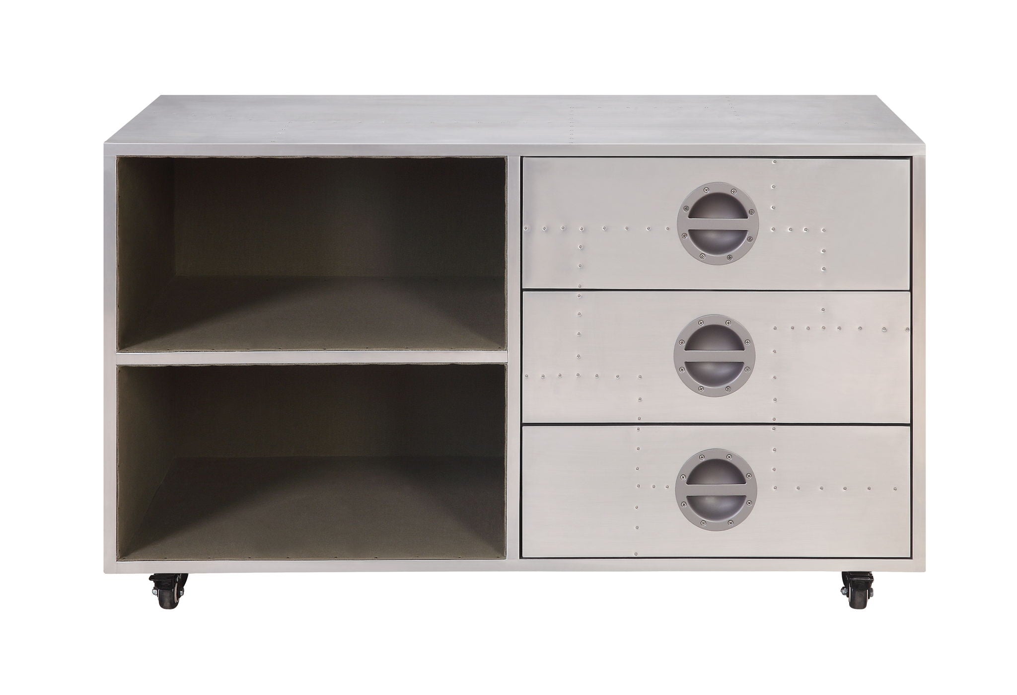 Brancaster - Cabinet - Aluminum - 23" - Urban Living Furniture (Los Angeles, CA)