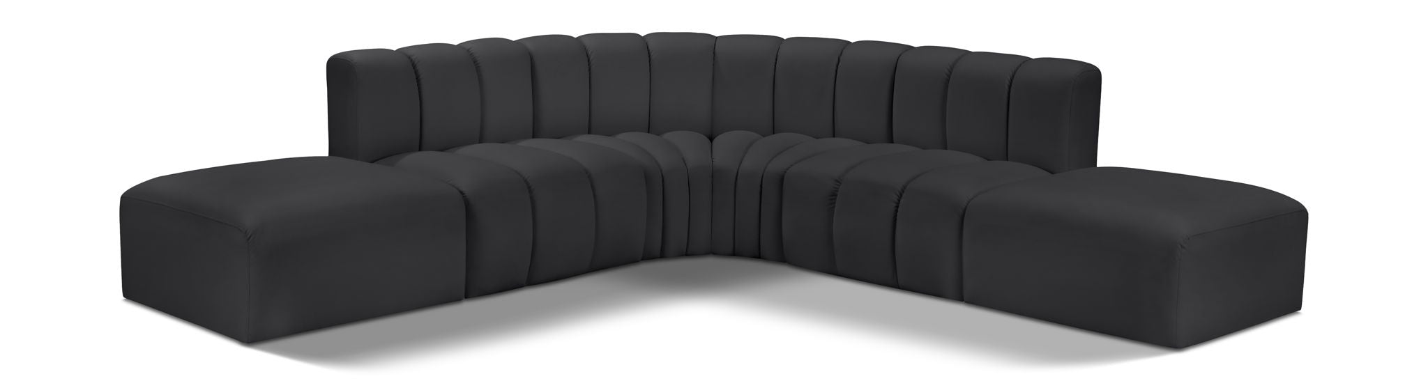 Arc - Faux Leather 6 Piece Corner Modular Sofa - Urban Living Furniture (Los Angeles, CA)