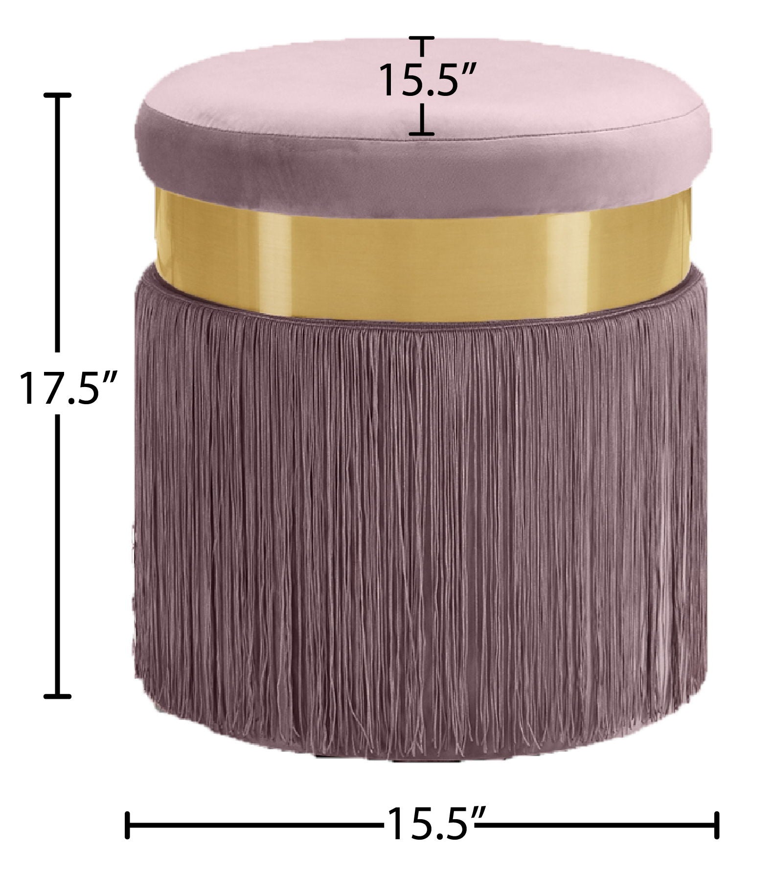 Yasmine - Stool Ottoman - Urban Living Furniture (Los Angeles, CA)