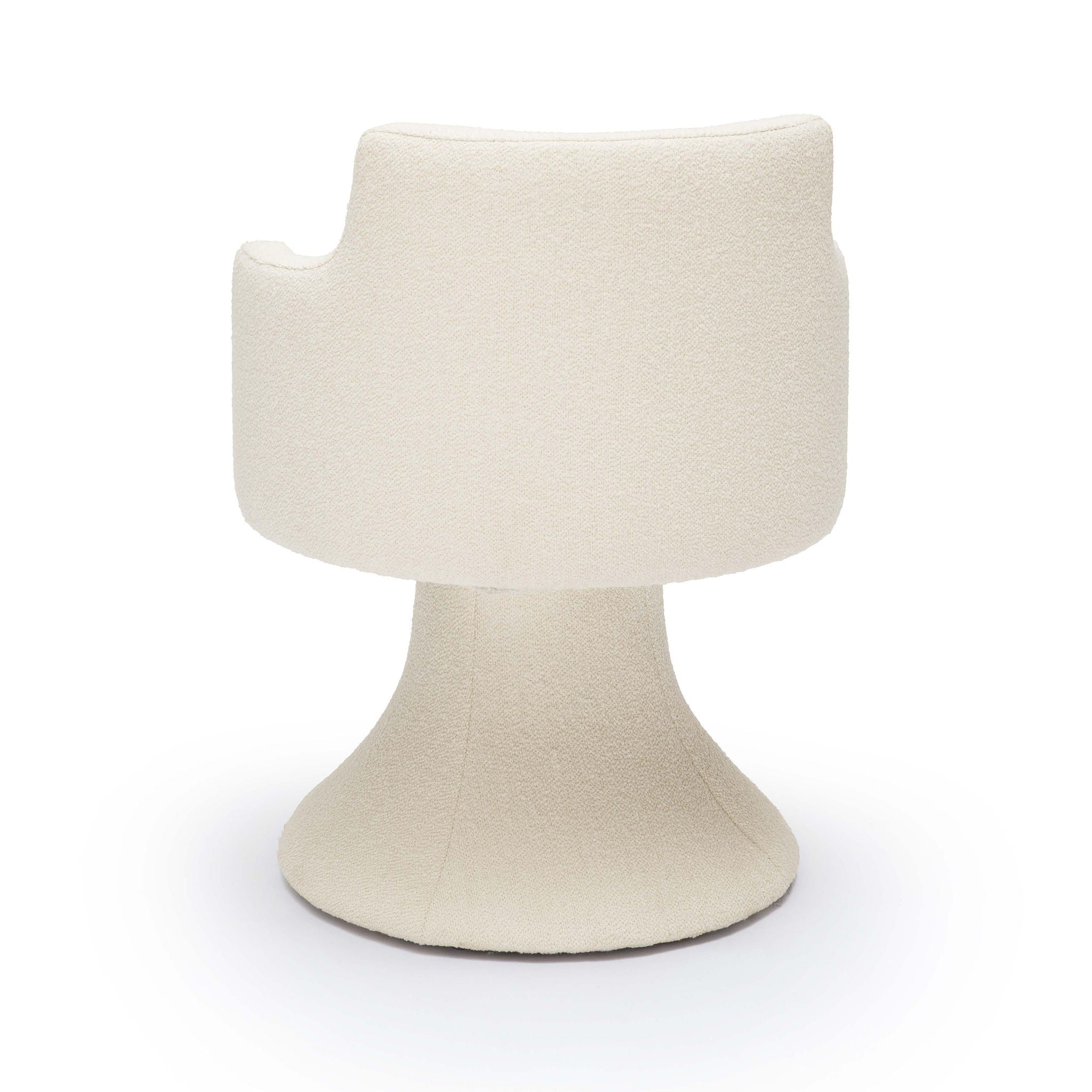 Jeffree - Performance Boucle Swivel Dining Chair - Cream - Urban Living Furniture (Los Angeles, CA)