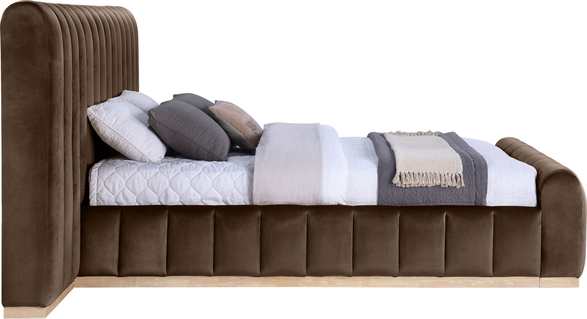 Amara - Velvet Upholstered Bed - Urban Living Furniture (Los Angeles, CA)