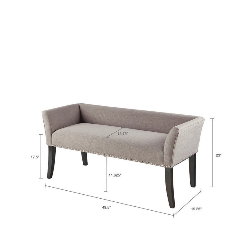 Modern Design Bench Upholstery, Solid Wood Frame