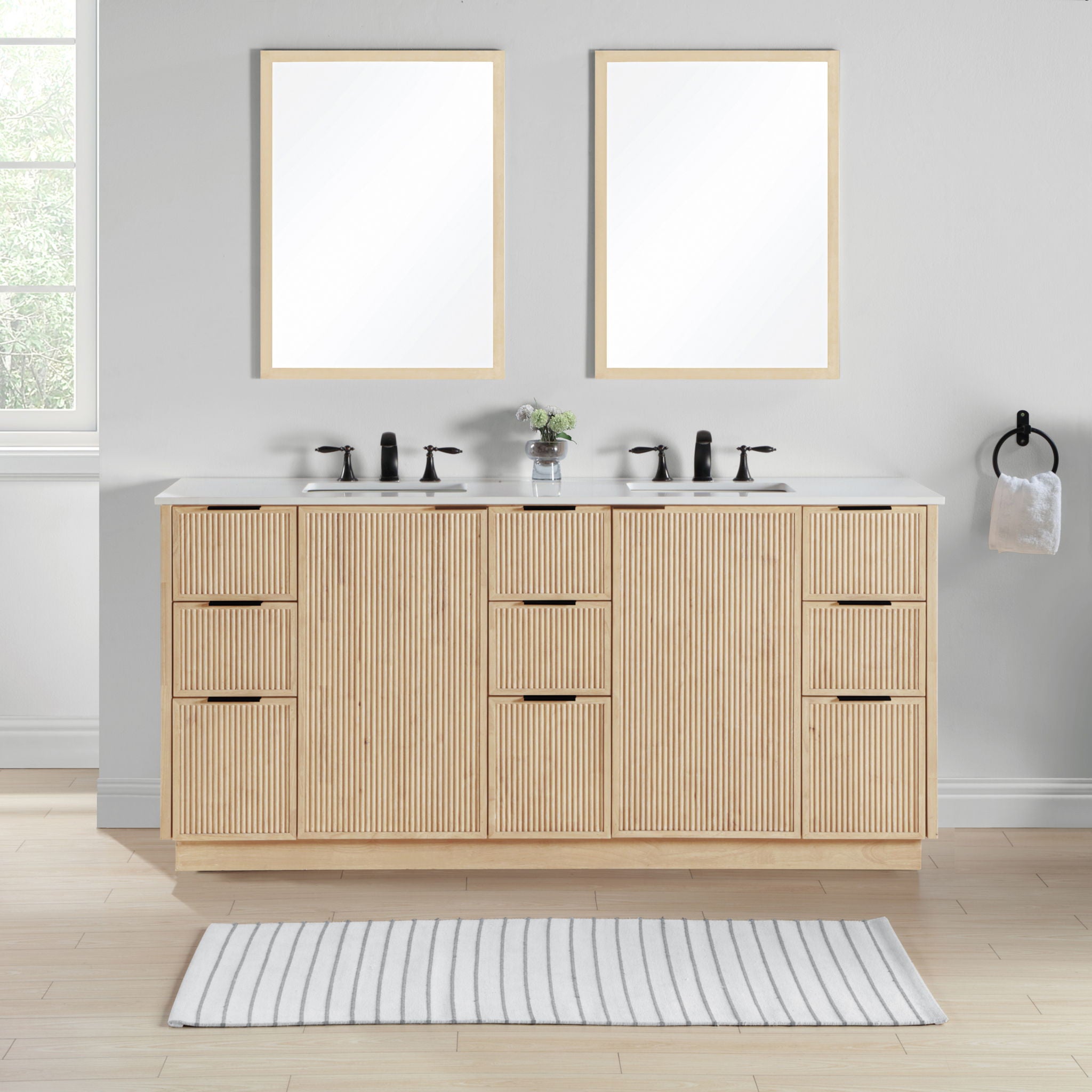 Willard - Engineered Stone And Solid Wood Bathroom Vanity - Urban Living Furniture (Los Angeles, CA)