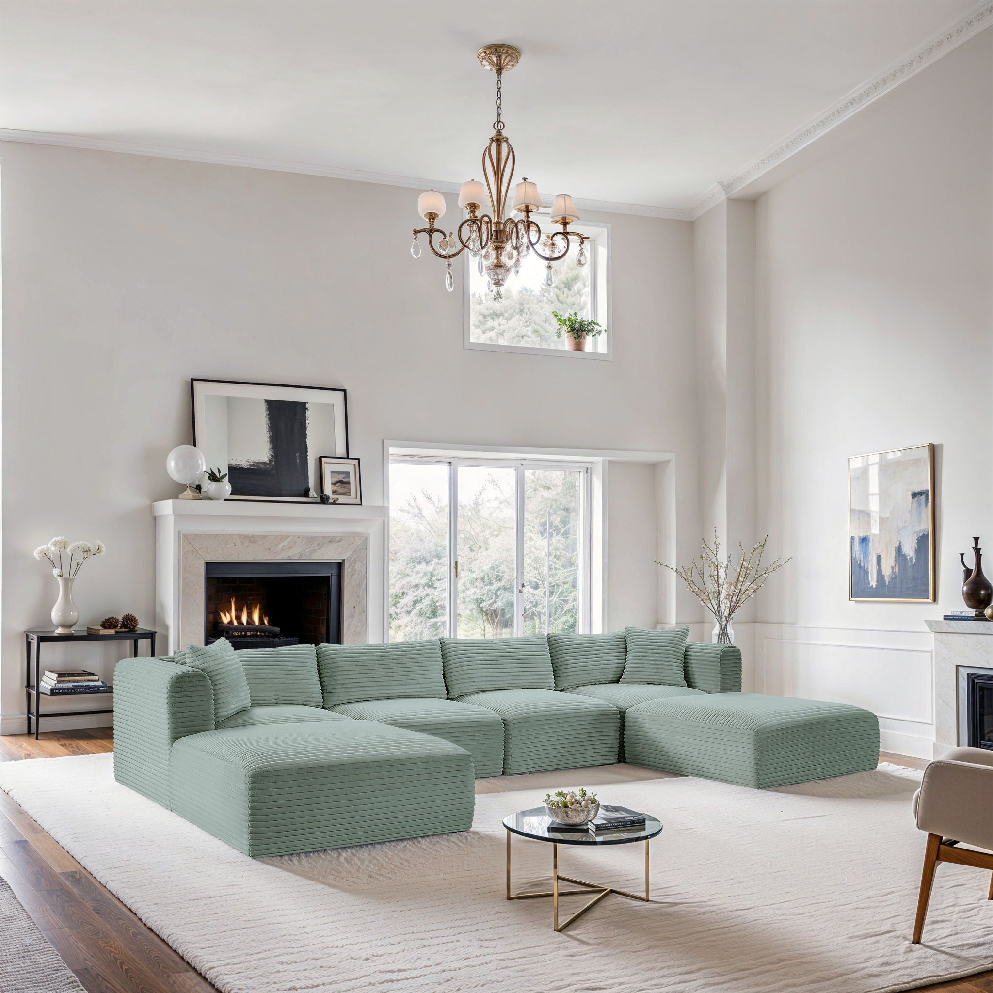 Shaggy - 6 Piece Modular Sectional With 2 Ottomans - Urban Living Furniture (Los Angeles, CA)