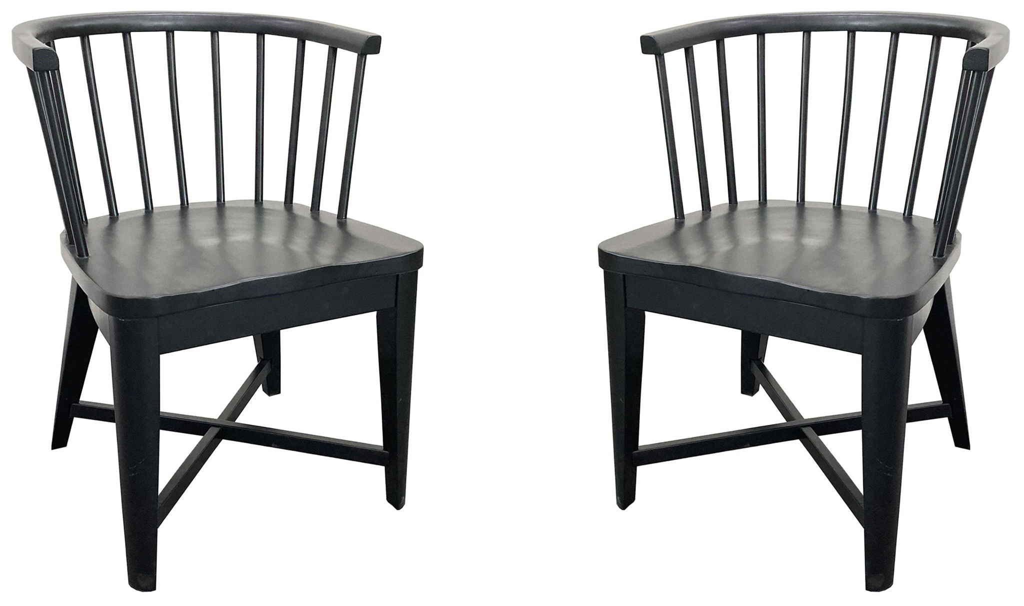 Americana Modern Dining - Dining Barrel Chair (Set of 2) - Black - Urban Living Furniture (Los Angeles, CA)