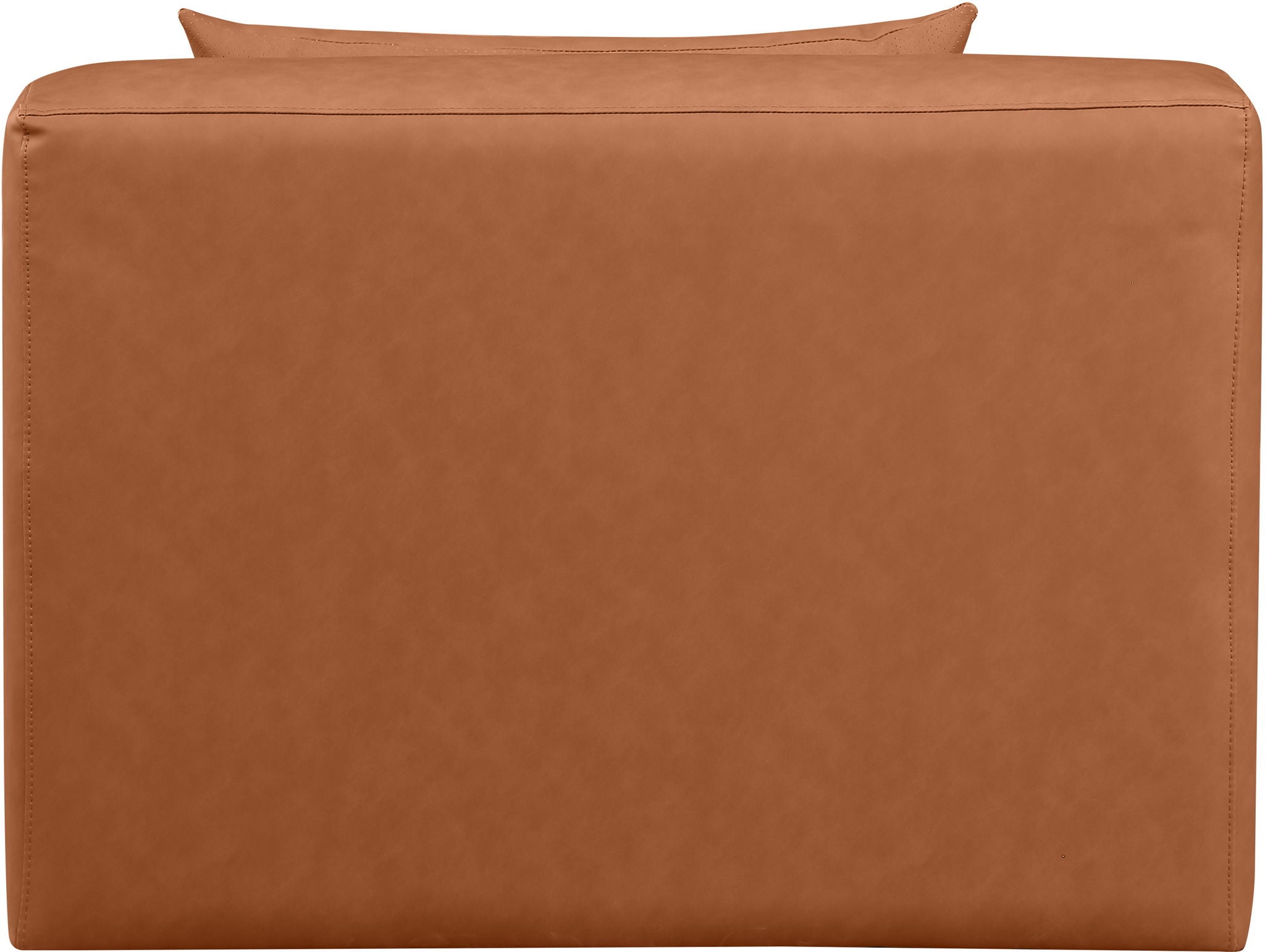 Cube - Armless Chair - Cognac - Urban Living Furniture (Los Angeles, CA)