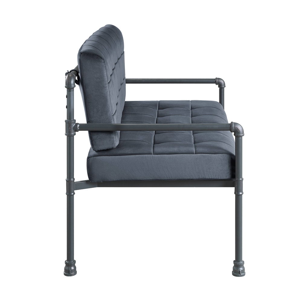 Brantley - Loveseat - Gray Velvet & Sandy Gray - Urban Living Furniture (Los Angeles, CA)