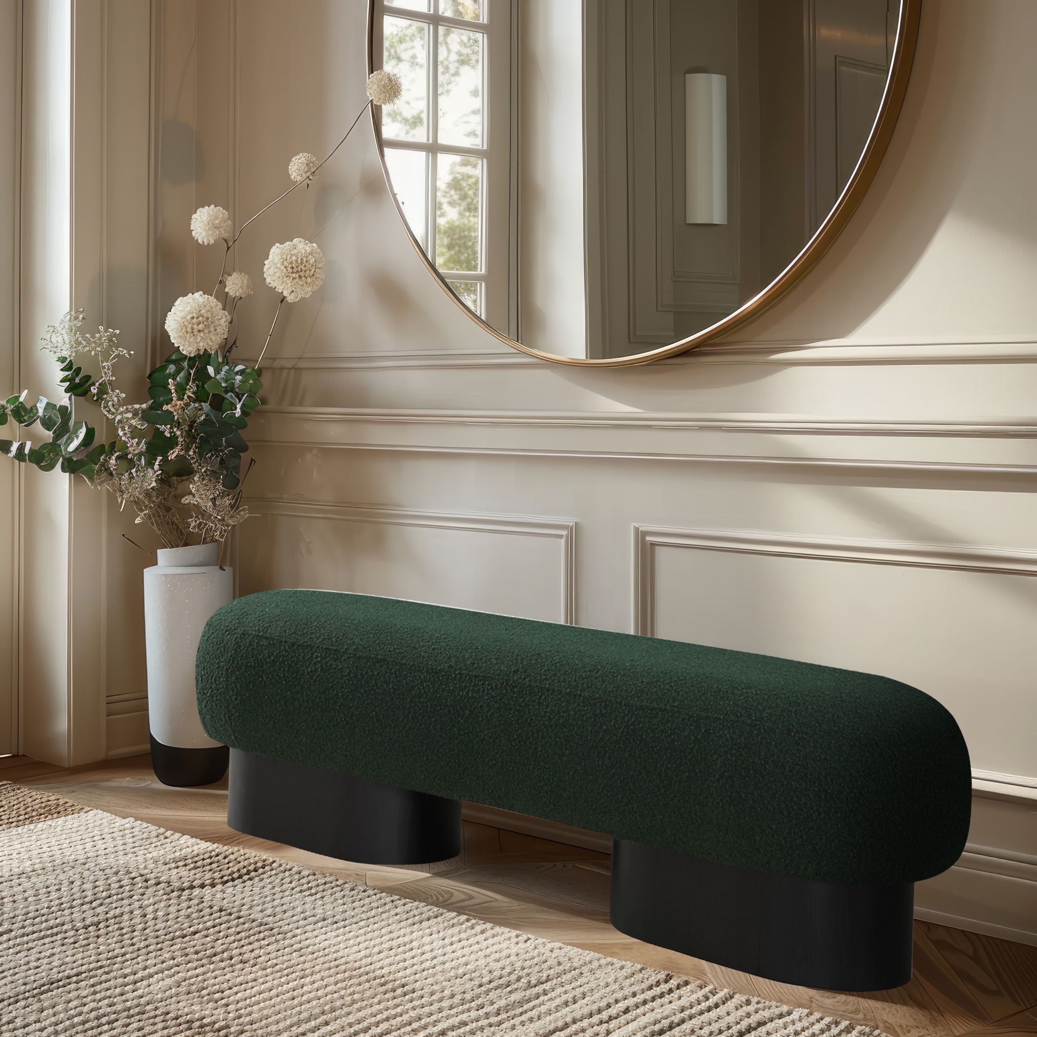 Robertson - Bench With Black Base - Urban Living Furniture (Los Angeles, CA)