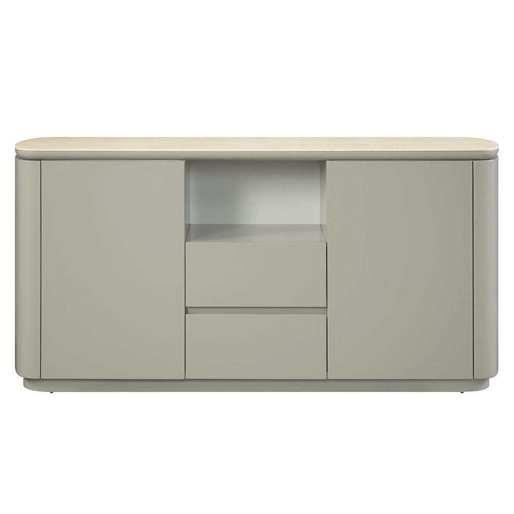 Ingram - Server - Ceramic Top & Light Gray Finish - Urban Living Furniture (Los Angeles, CA)