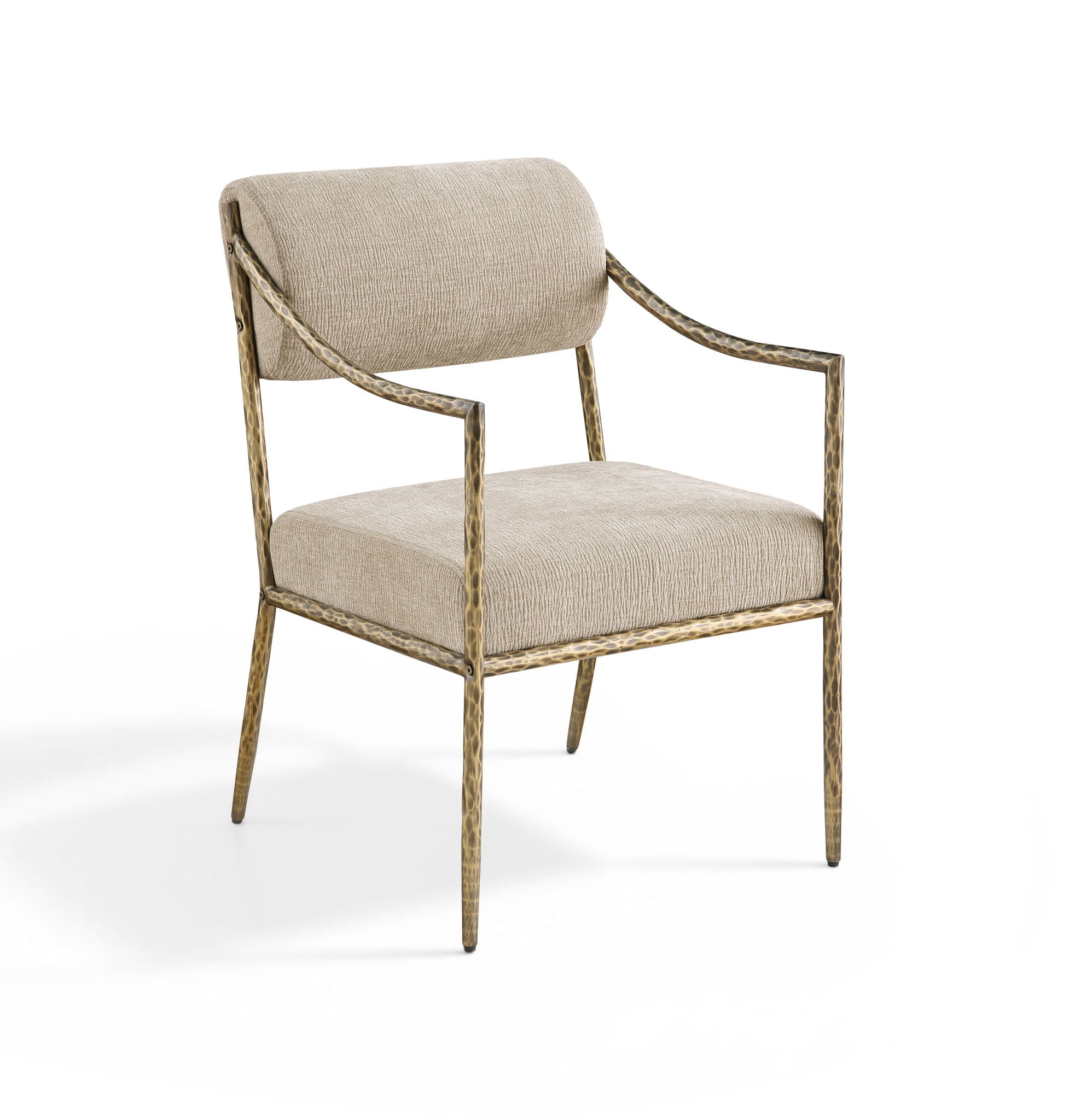 Bastille - Upholstered Dining Arm Chair (Set of 2) - Brass Frame - Urban Living Furniture (Los Angeles, CA)
