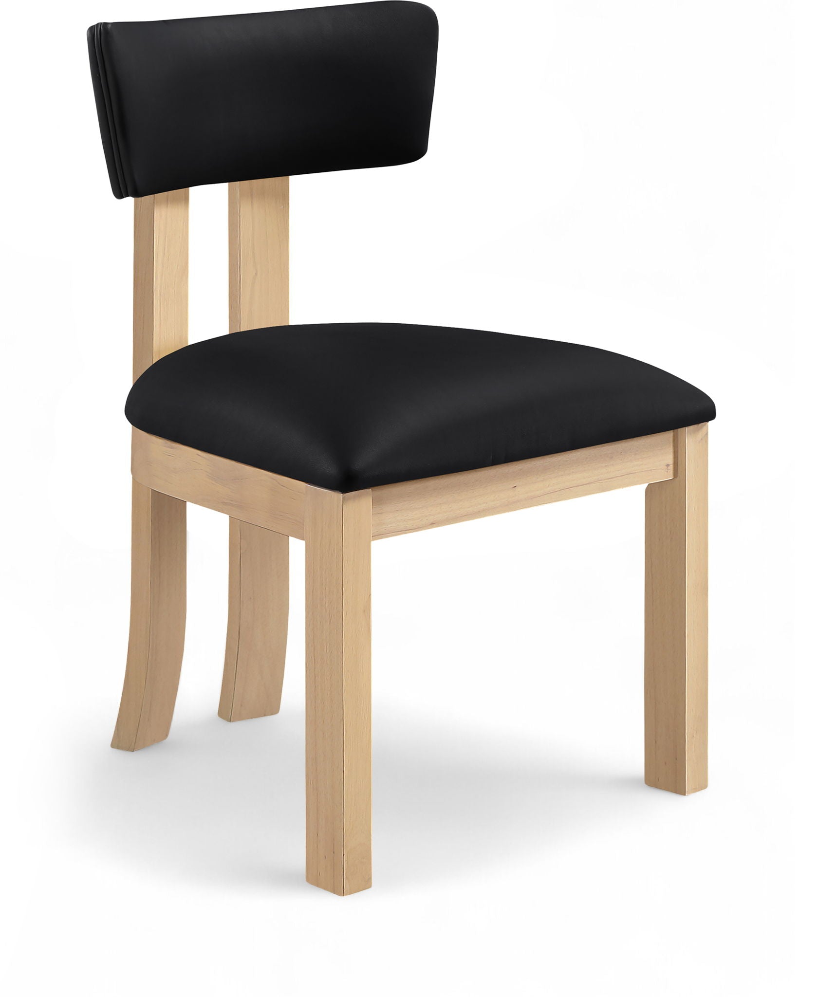 Lavrin - Vegan Leather Dining Side Chair (Set of 2) - Natural Base - Urban Living Furniture (Los Angeles, CA)