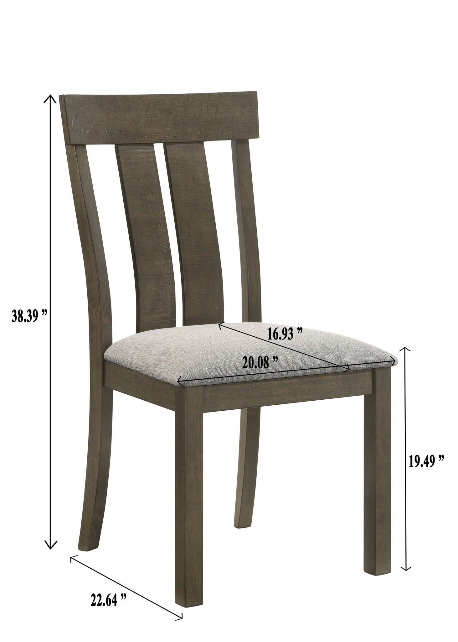 Lloyd - Side Chair (Set of 2) - Brown / Gray - Urban Living Furniture (Los Angeles, CA)