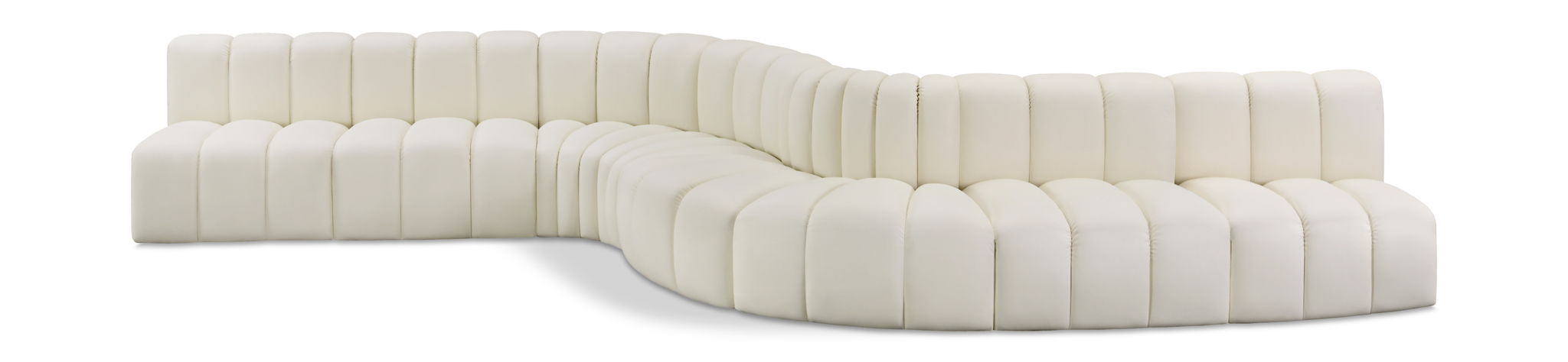 Arc - Faux Leather 8 Piece Curved Modular Sofa - Urban Living Furniture (Los Angeles, CA)