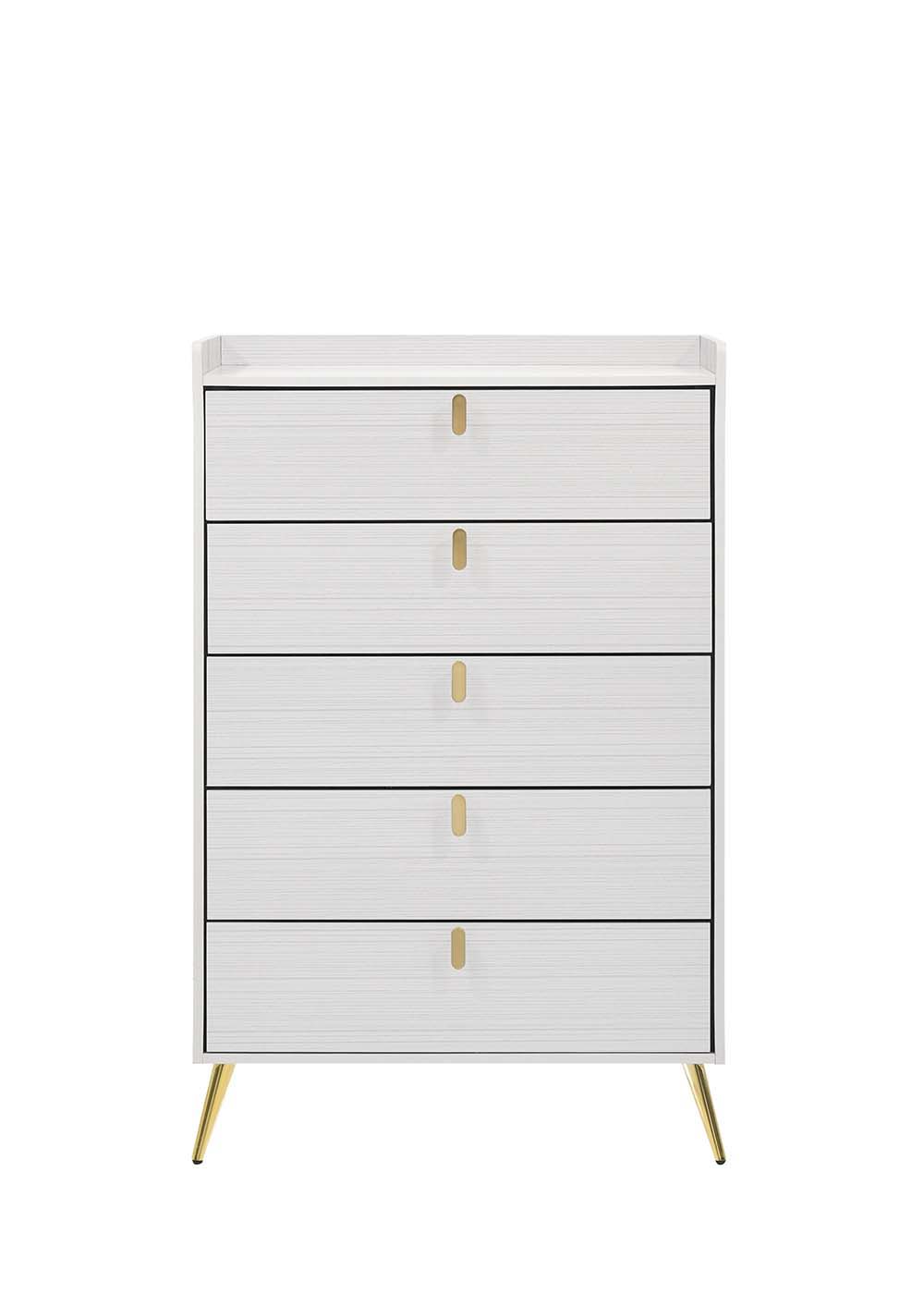 Zeena - Chest - White Finish - Urban Living Furniture (Los Angeles, CA)