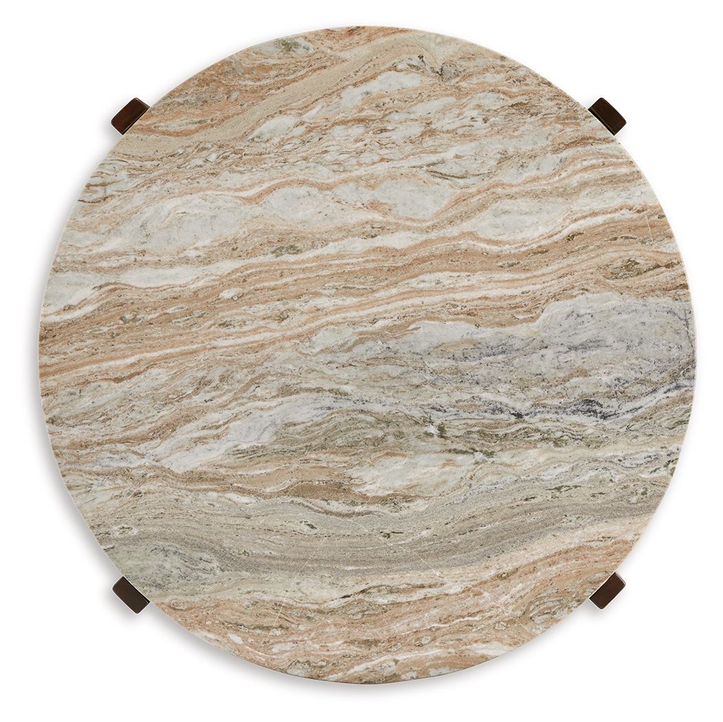 Tanidore - Warm Brown - Round Cocktail Table - Urban Living Furniture (Los Angeles, CA)