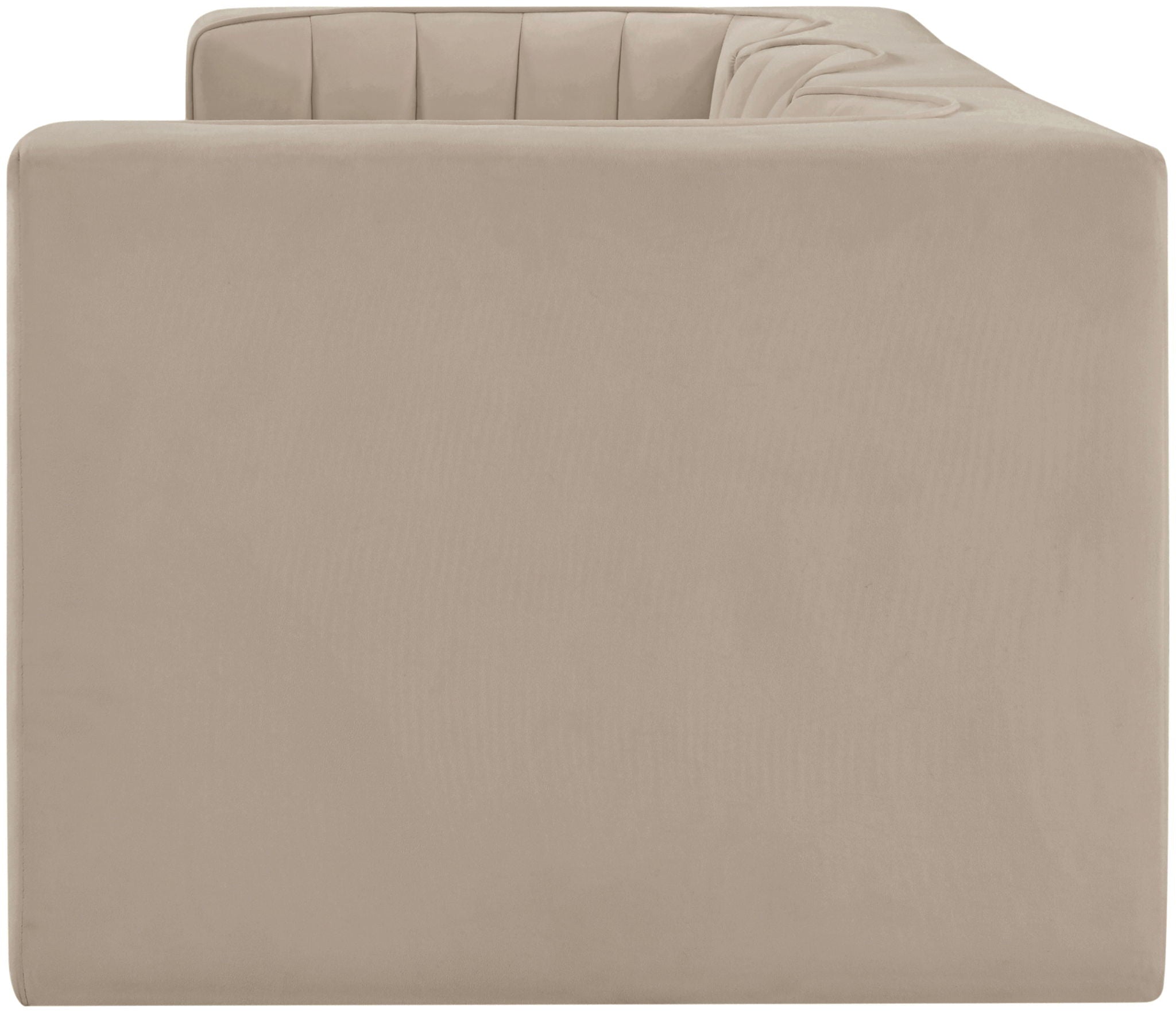 Rummi - Velvet Performance Fabric Upholstered 3 Piece Modular Sofa - Urban Living Furniture (Los Angeles, CA)
