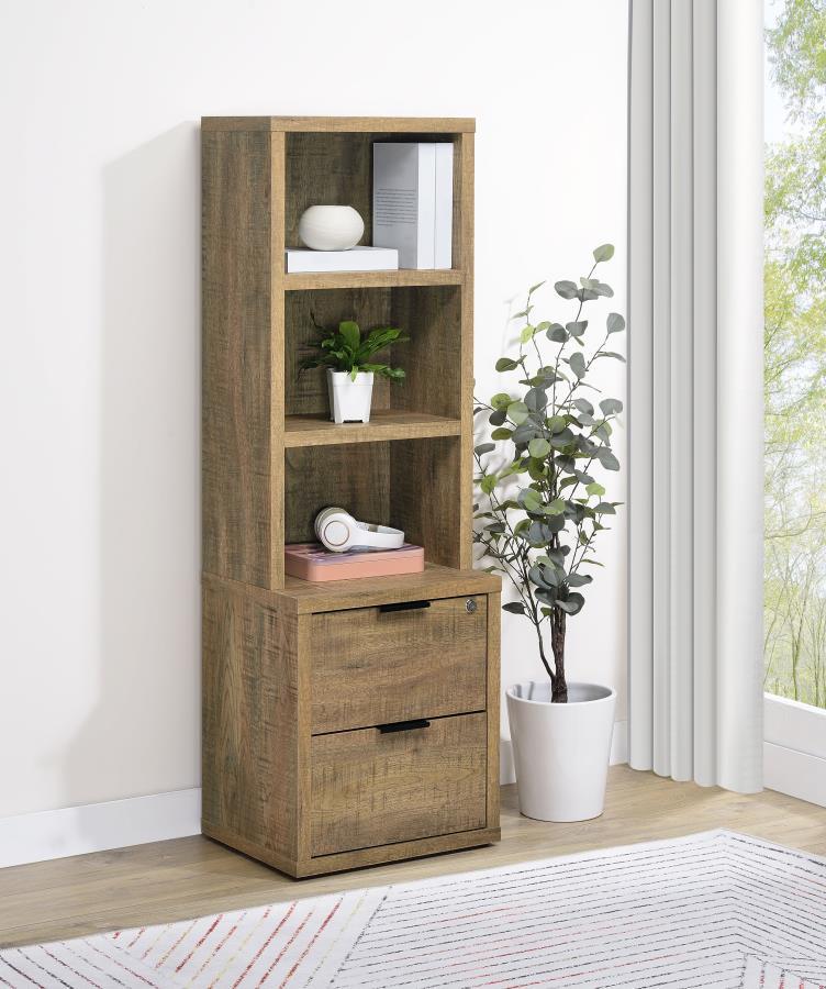 Westpark - 3-Shelf Bookcase USB And Lockable Drawer - Urban Living Furniture (Los Angeles, CA)
