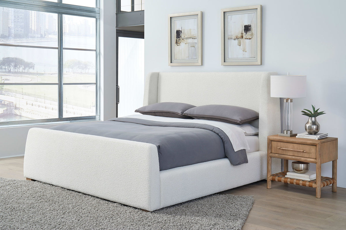 Formosa Presley - Upholstered Wingback Platform Bed