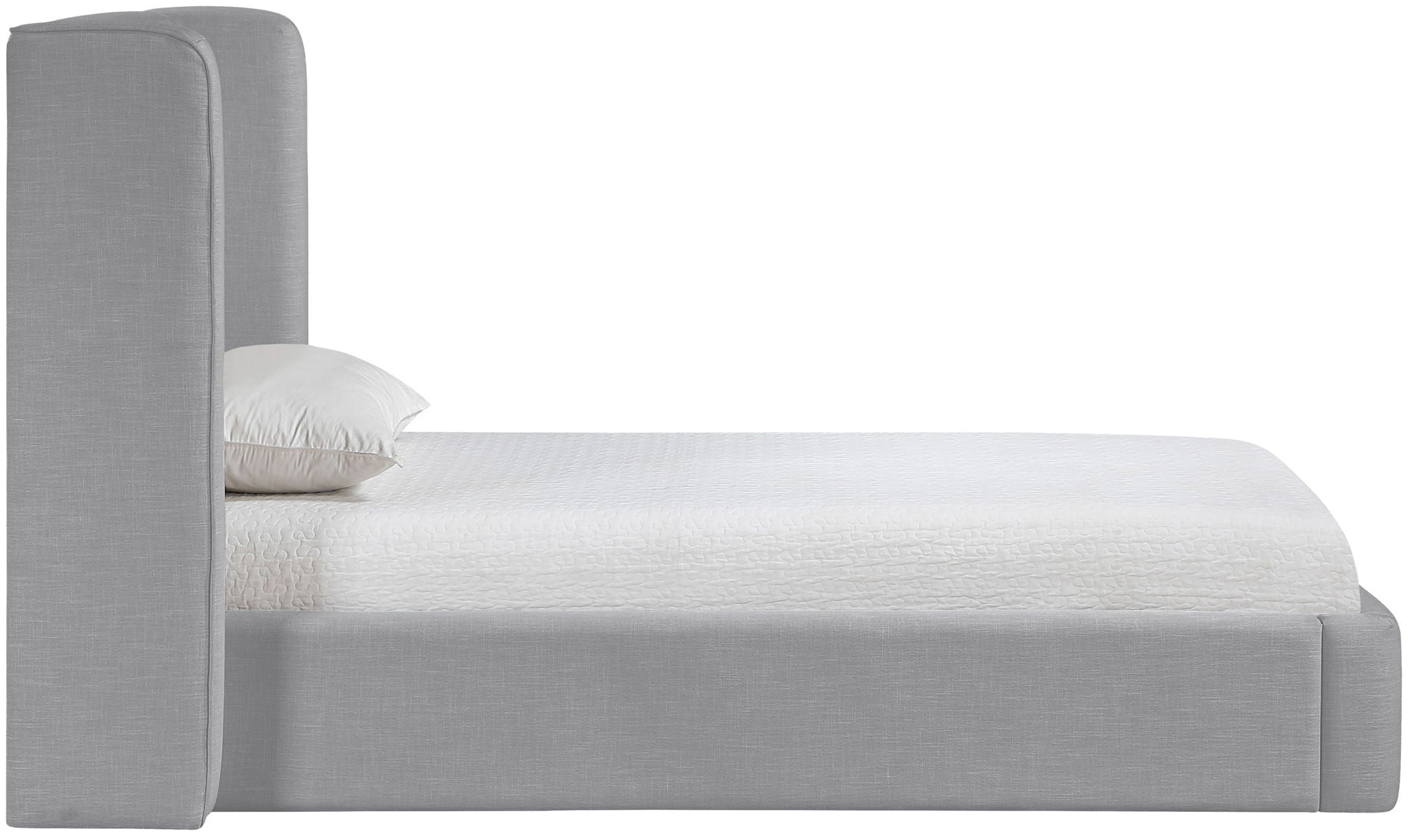 Kendall - Linen Textured Fabric Upholstered Bed - Urban Living Furniture (Los Angeles, CA)