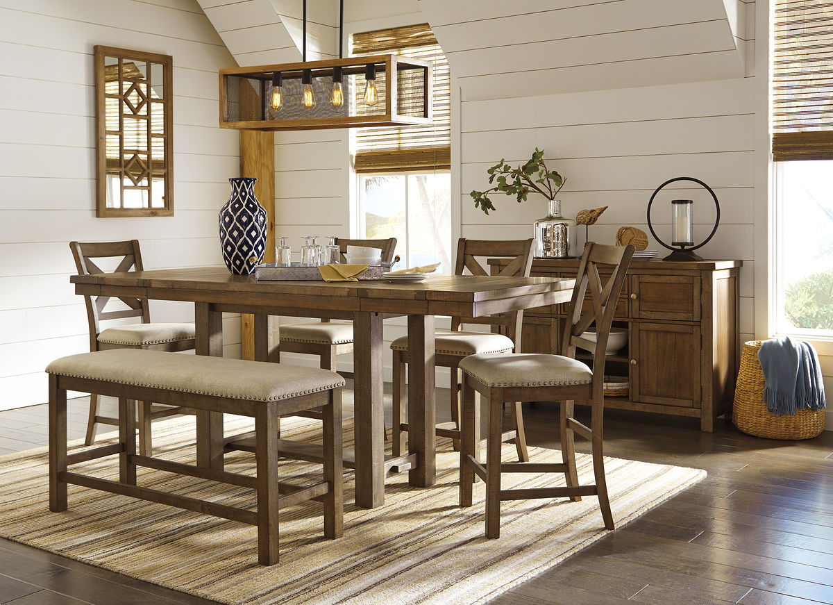 Moriville - Rectangular Dining Table Set - Counter Height - Urban Living Furniture (Los Angeles, CA)