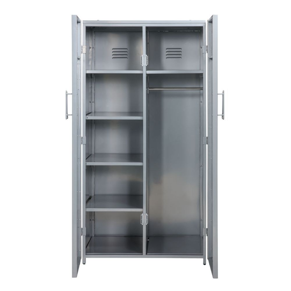Aeronautic - Wardrobe - Silver - Urban Living Furniture (Los Angeles, CA)
