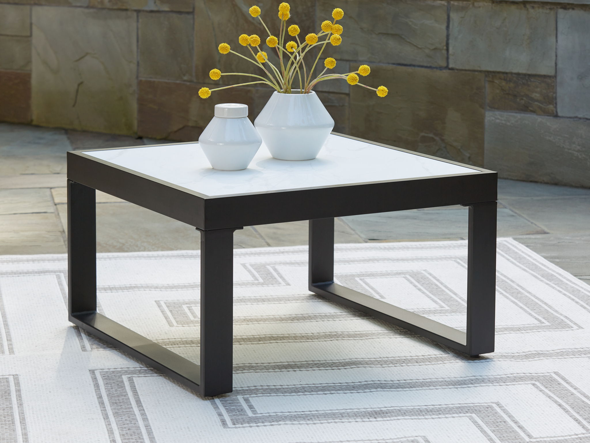Beachloft - Black / Gray - Square Cocktail Table - Urban Living Furniture (Los Angeles, CA)
