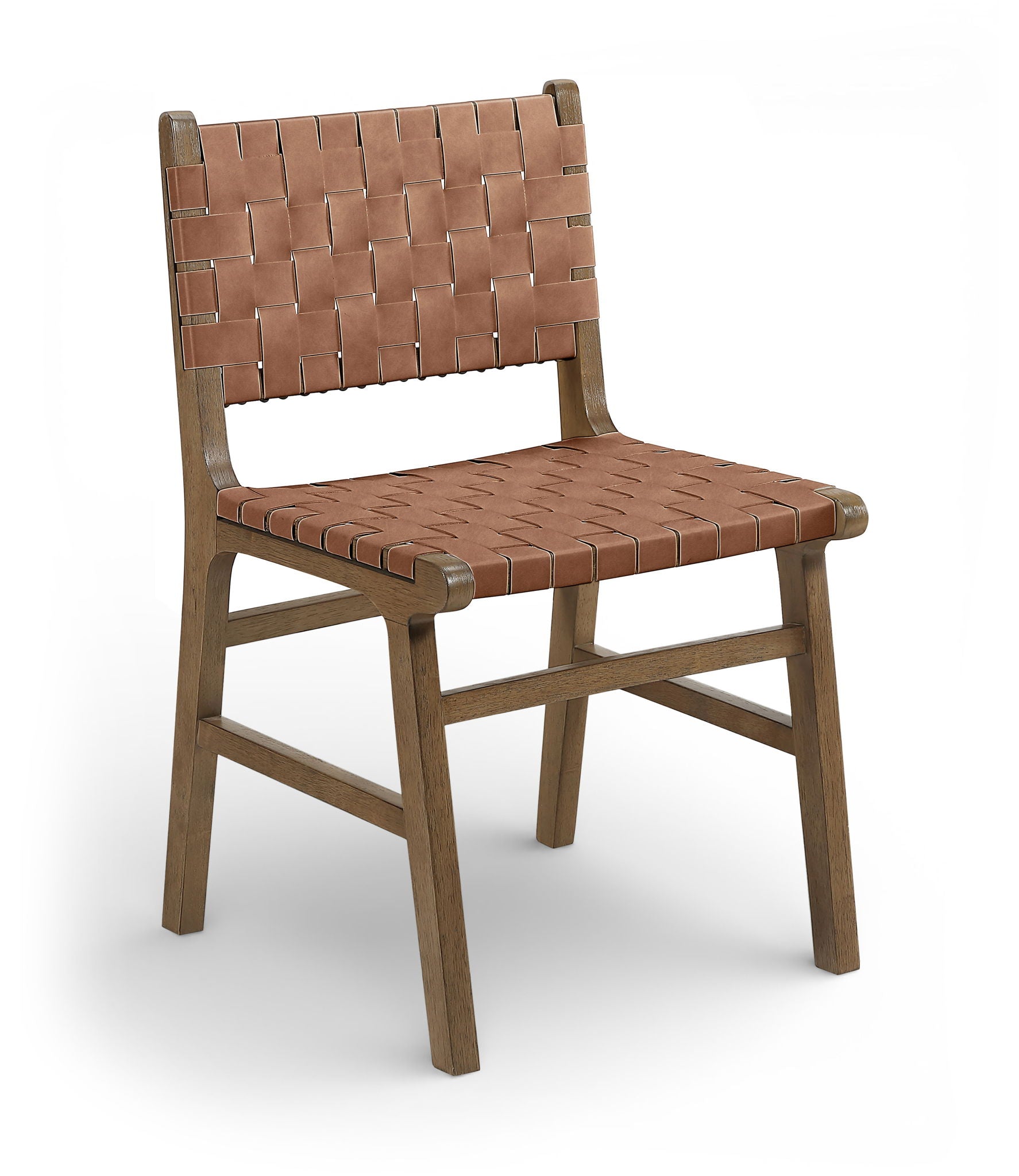 Entwine - Vegan Leather Upholstered Dining Chair - Painted Brown - Urban Living Furniture (Los Angeles, CA)