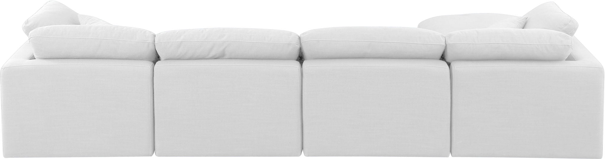 Indulge - Linen 5 Piece Modular Sectional With Chaise - White - Urban Living Furniture (Los Angeles, CA)