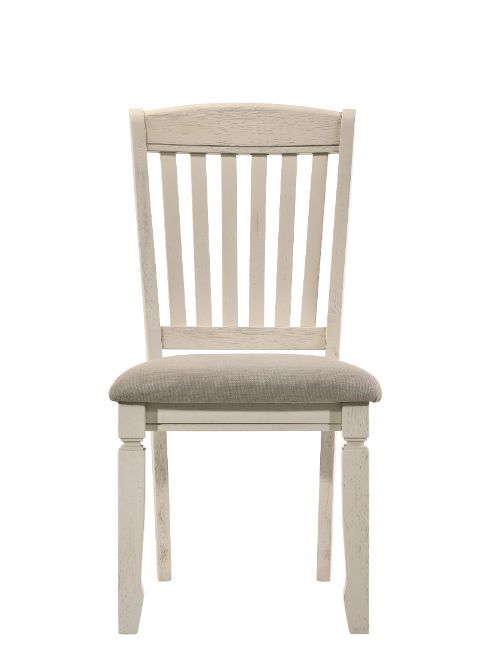 Fedele - Side Chair (Set of 2) - Tan Fabric & Cream - Urban Living Furniture (Los Angeles, CA)