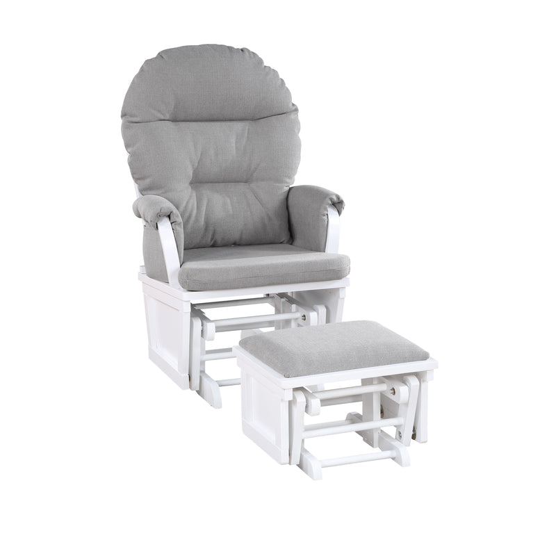 Madison - Glider & Ottoman - White Base - Urban Living Furniture (Los Angeles, CA)