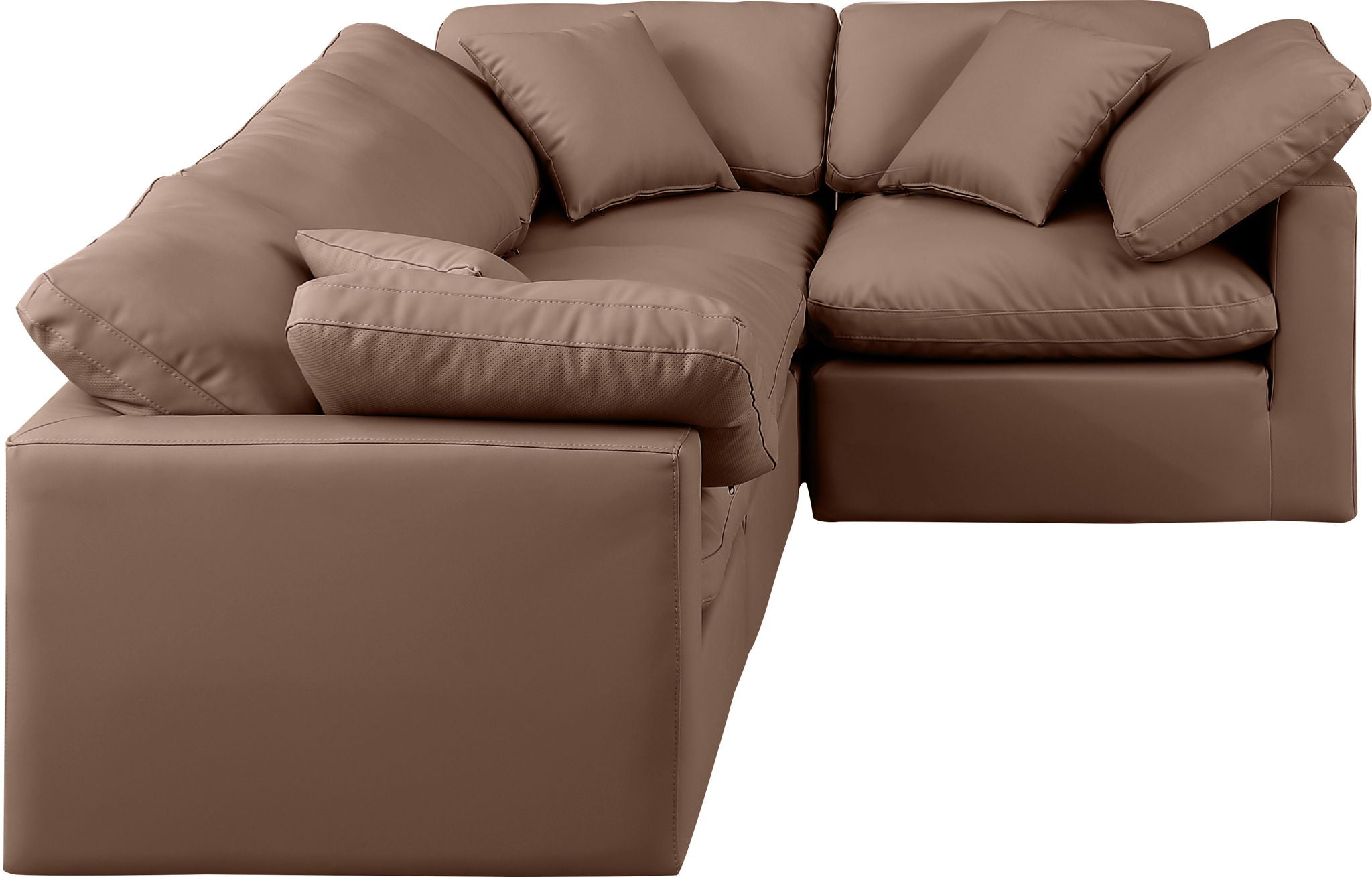 Indulge - Faux Leather 4 Piece Modular Corner Sectional - Urban Living Furniture (Los Angeles, CA)