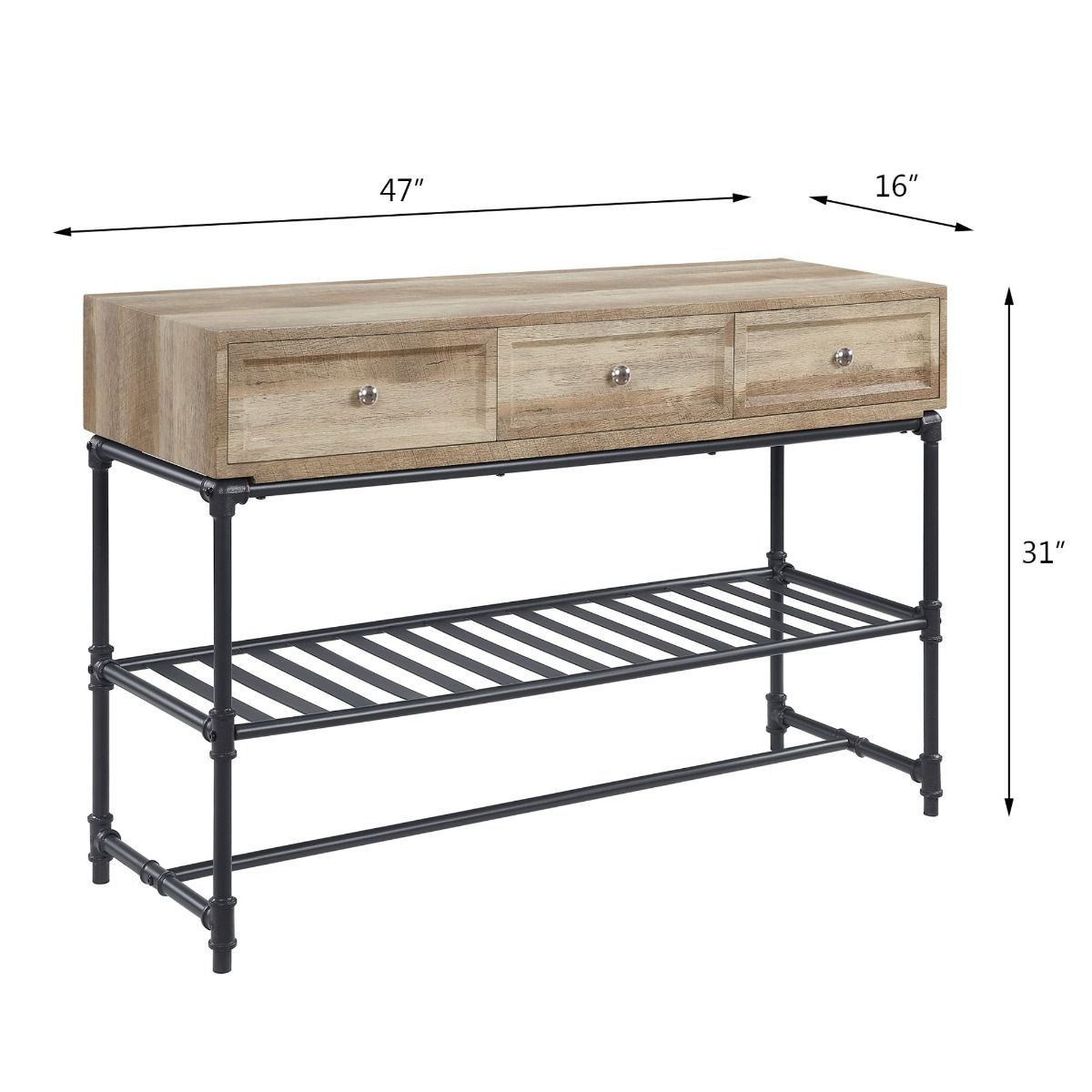 Brantley II - Sofa Table - Oak & Sandy Black - Urban Living Furniture (Los Angeles, CA)