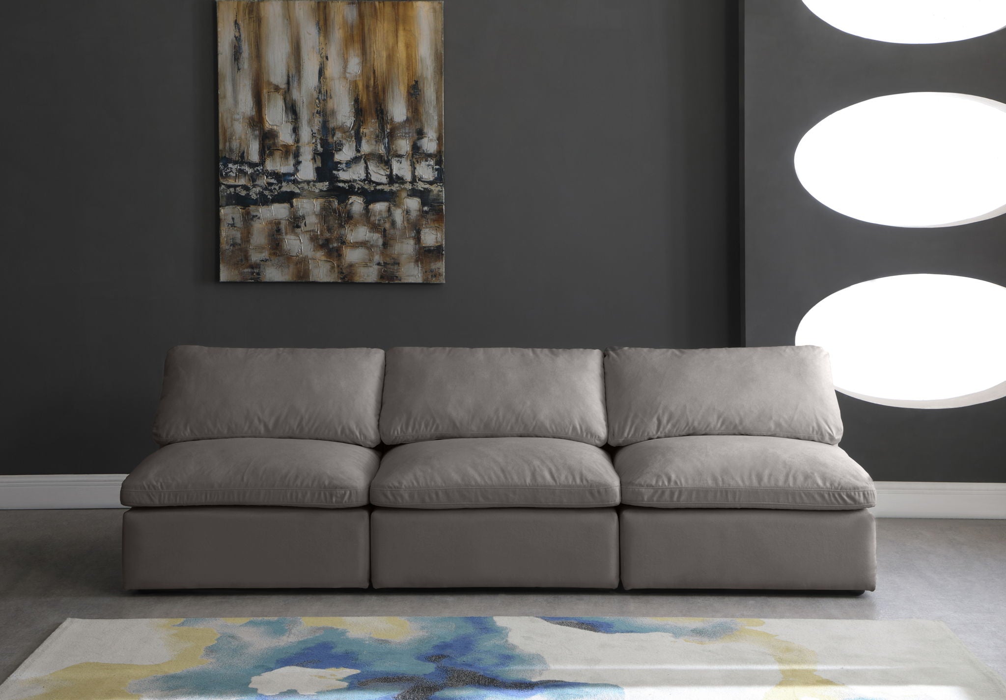 Plush - Modular Armless 3 Seat Sofa - Urban Living Furniture (Los Angeles, CA)