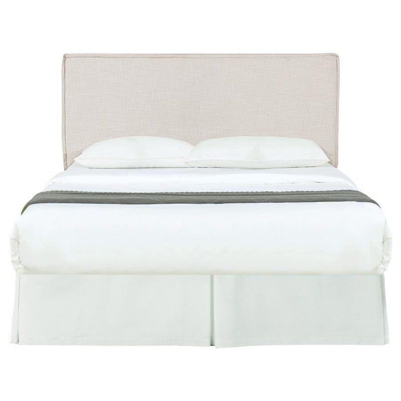 Izzy - Upholstered King Panel Headboard - Sand