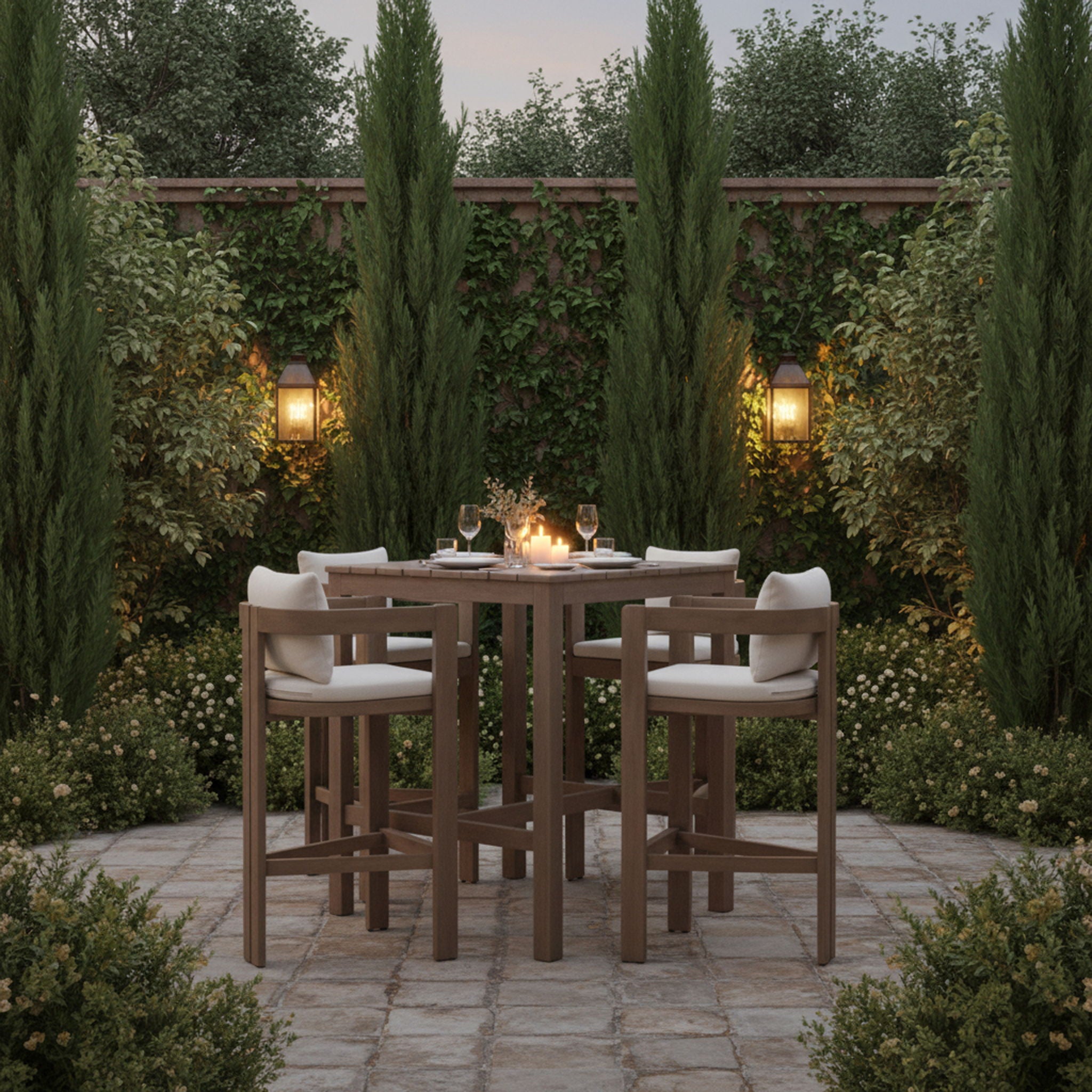 Newport - Water Resistant Fabric Upholstered Outdoor Patio Bar Stool - Urban Living Furniture (Los Angeles, CA)