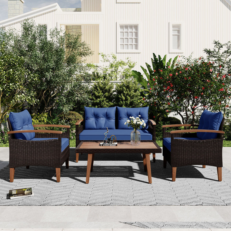 4 Piece Garden Furniture, Patio Seating Set