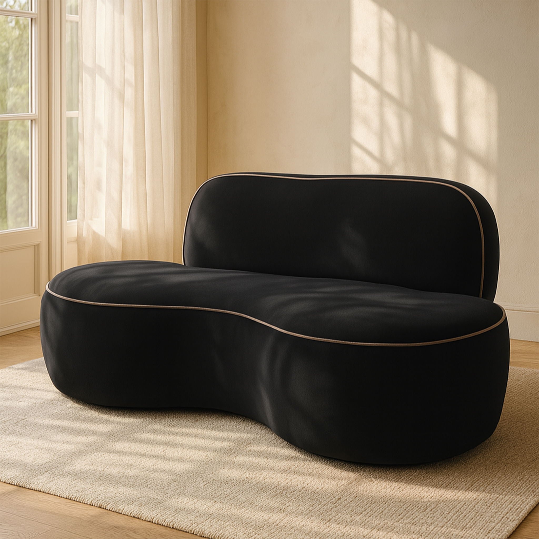 Swerve - Velvet 77" Upholstered Loveseat - Urban Living Furniture (Los Angeles, CA)