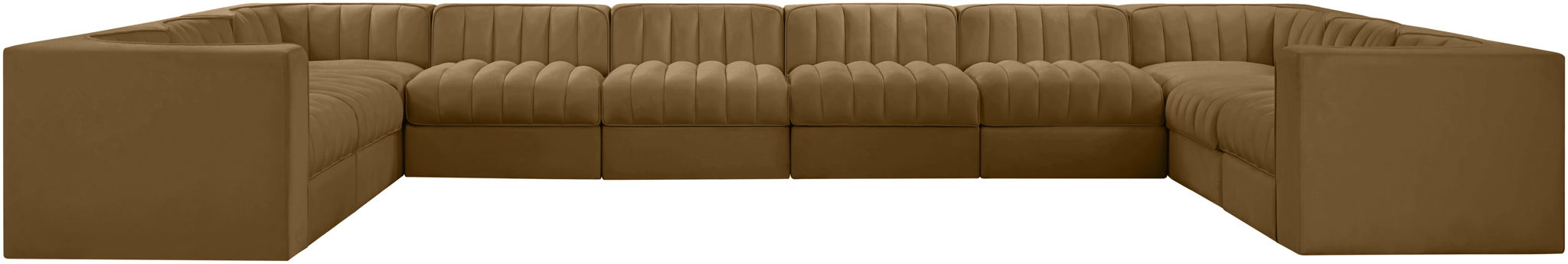 Rummi - Velvet Performance Fabric Upholstered 10 Piece Modular Sectional - Urban Living Furniture (Los Angeles, CA)