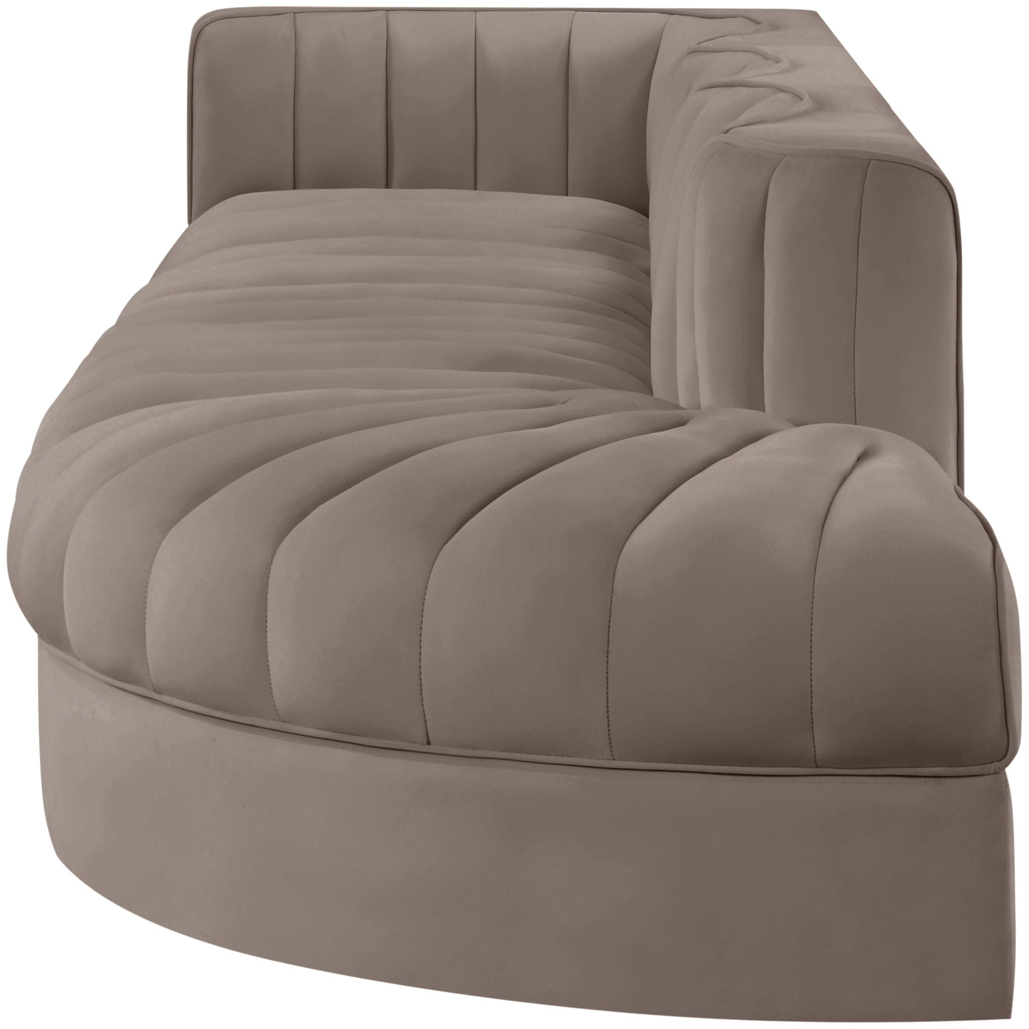 Rummi - Velvet Performance Fabric Upholstered 4 Piece Modular Sectional With Reverse Corner Chair - Urban Living Furniture (Los Angeles, CA)
