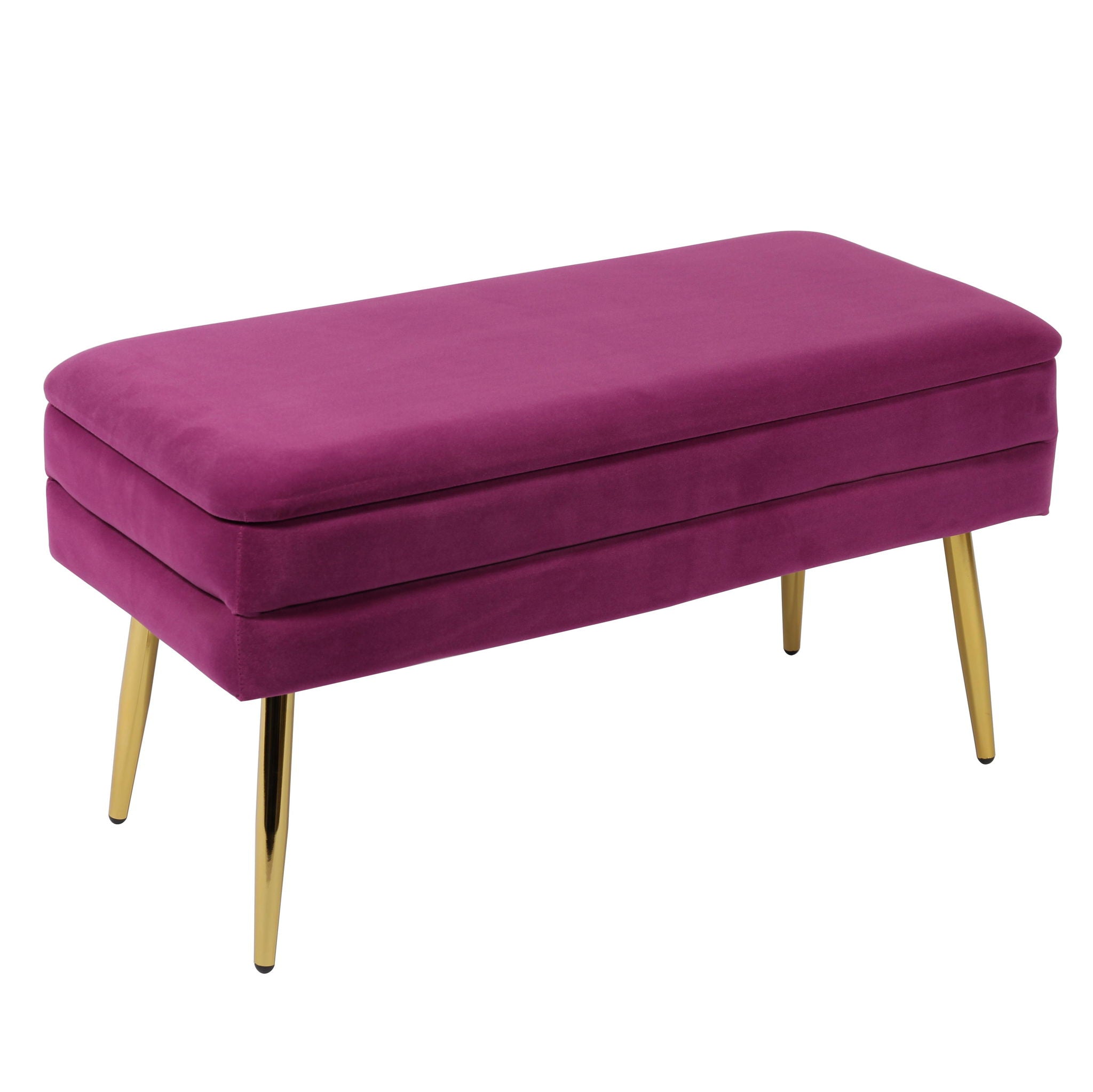 Ziva - Velvet Storage Bench - Urban Living Furniture (Los Angeles, CA)