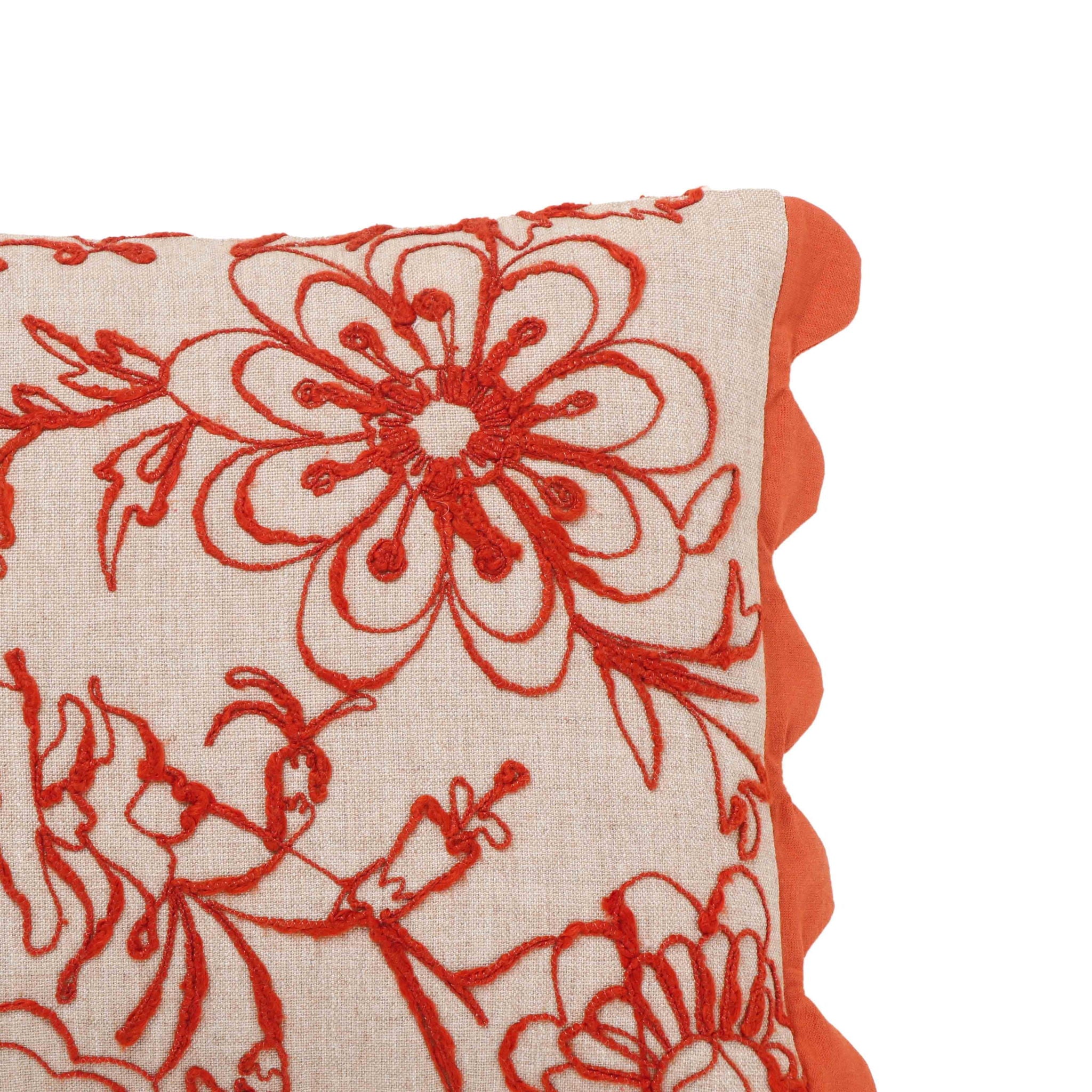 Portia - Embroidered Cotton Flex 20" x 12" Accent Cushion - Urban Living Furniture (Los Angeles, CA)