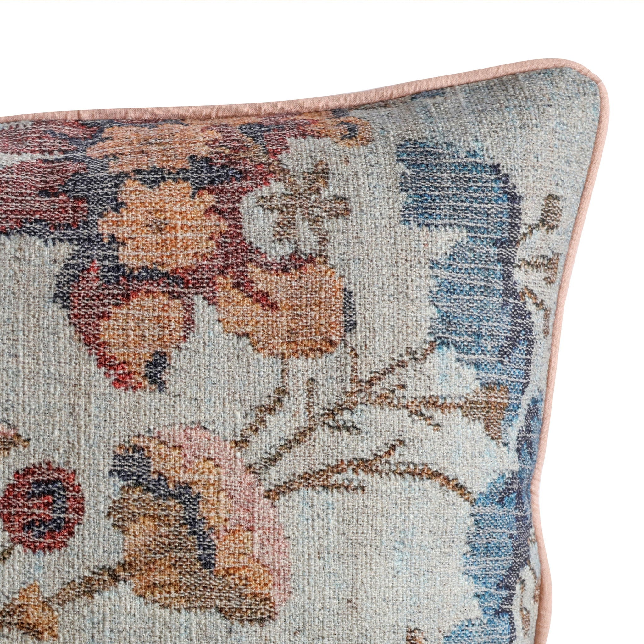 Taman - 20" Natural Cotton Accent Pillow - Autumn Florals - Urban Living Furniture (Los Angeles, CA)