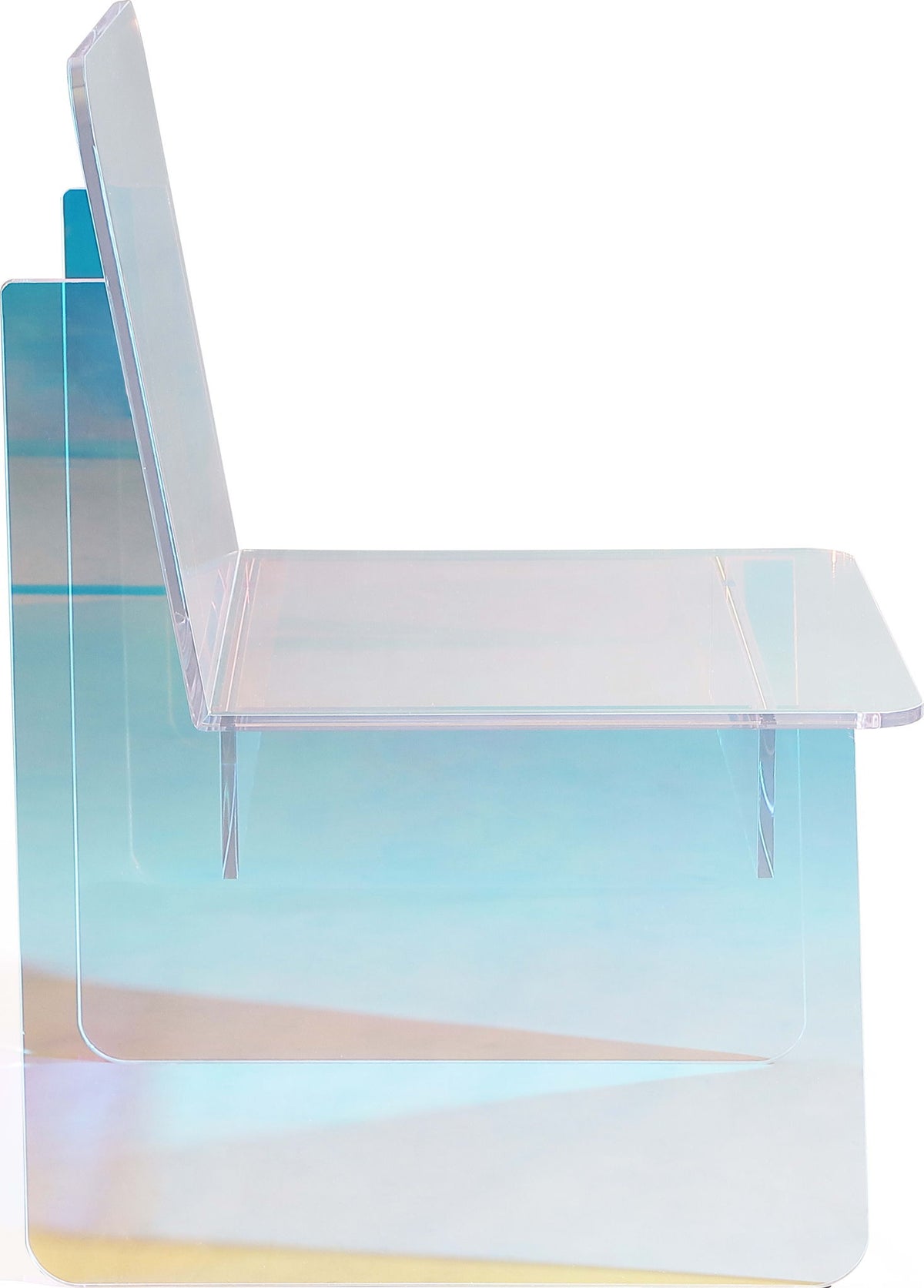 Fomo - Iridescent Acrylic Accent Chair - Honeyberry