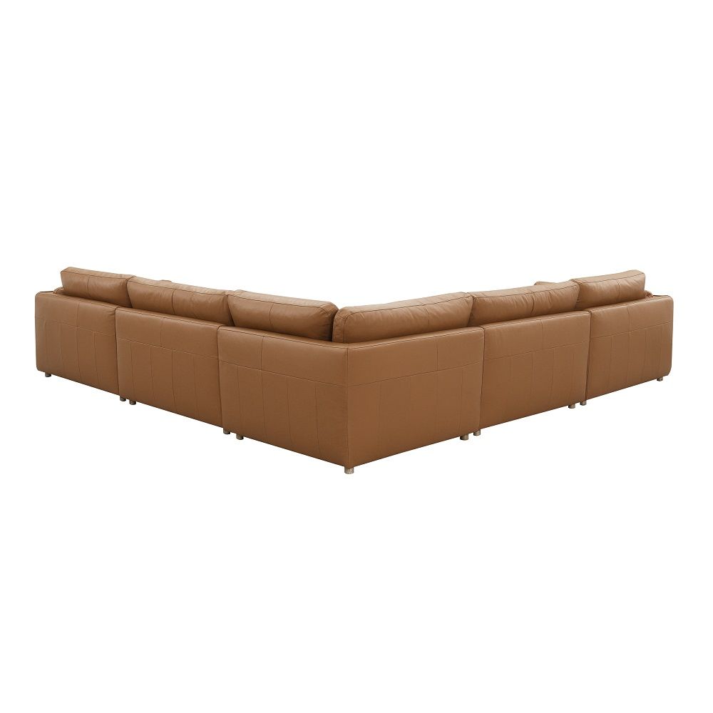 Brighton - Modular Wedge - Brown Top Grain Leather - Urban Living Furniture (Los Angeles, CA)
