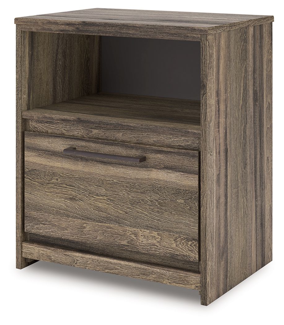 Elbrim - Brown - One Drawer Night Stand - Urban Living Furniture (Los Angeles, CA)