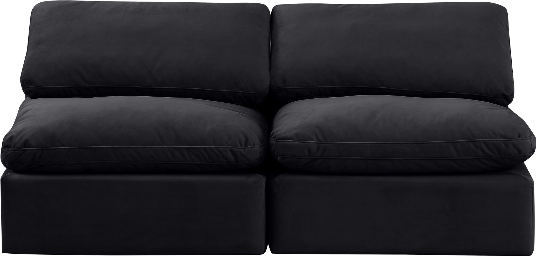 Indulge - Velvet 2 Seat Modular Armless Sofa - Urban Living Furniture (Los Angeles, CA)