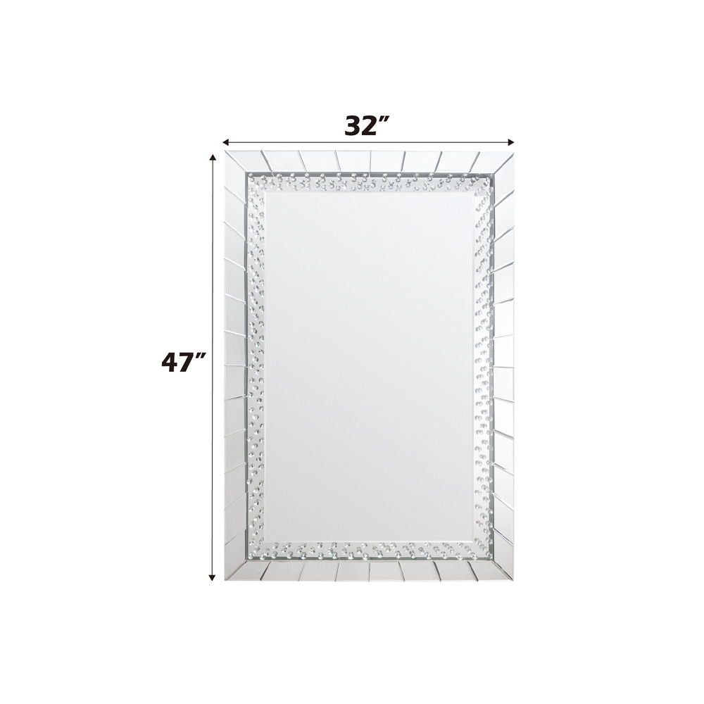 Nysa - 47" Accent Mirror - Mirrored & Faux Crystals - Urban Living Furniture (Los Angeles, CA)