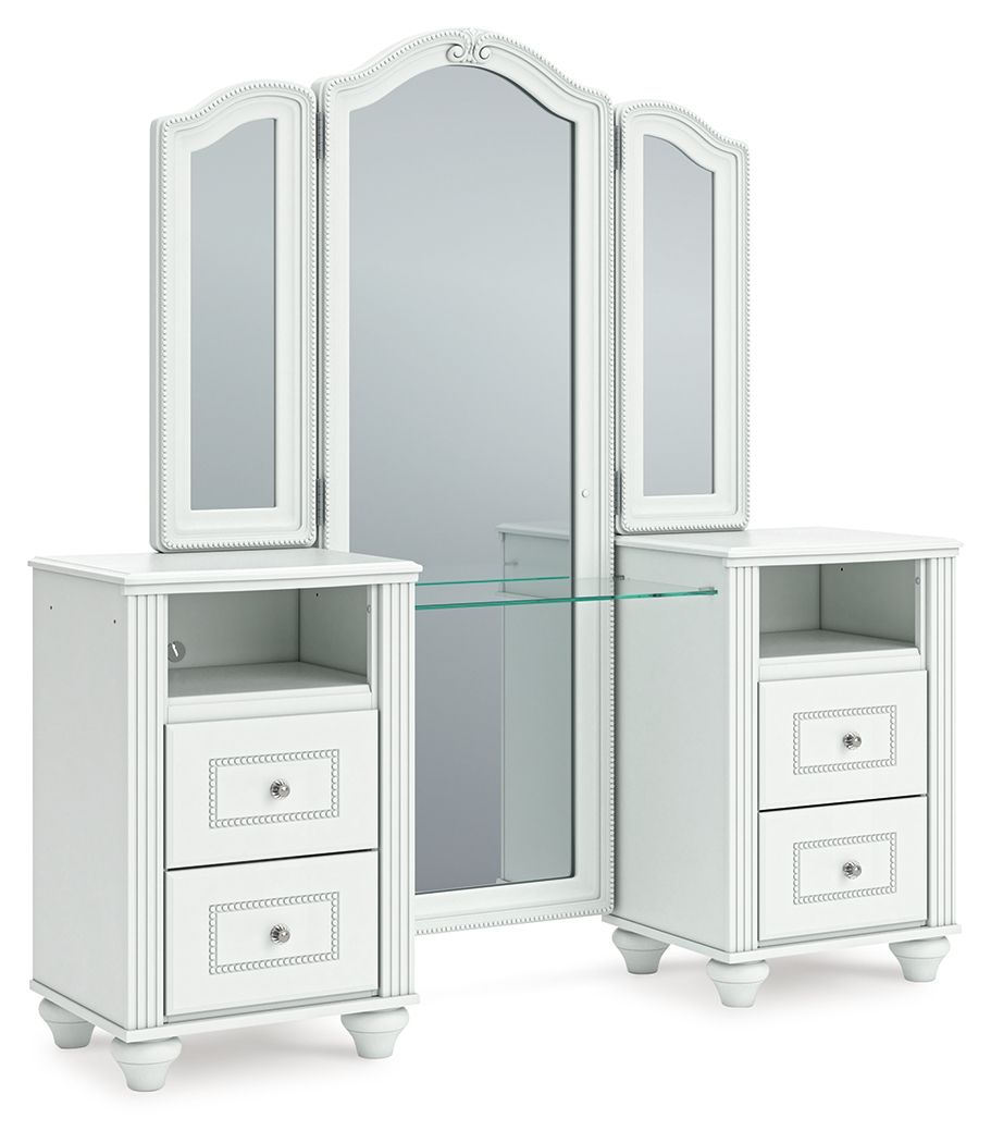 Kozlani - Vanity With Mirror - White - Urban Living Furniture (Los Angeles, CA)