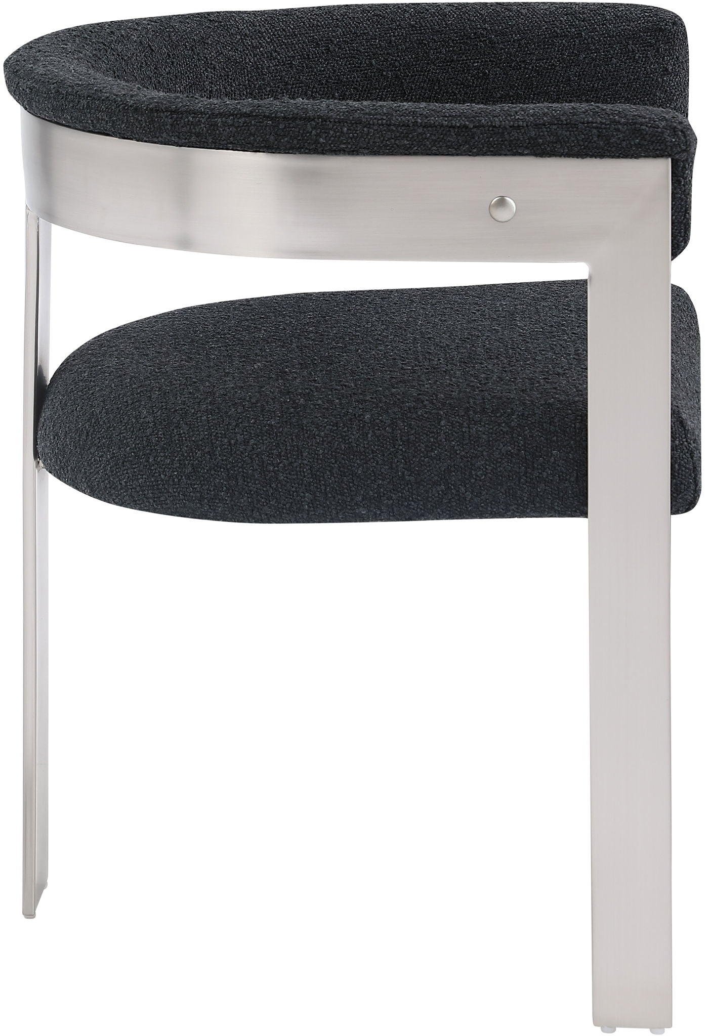 Romeo - Boucle Dining Chair With Silver Base (Set of 2)