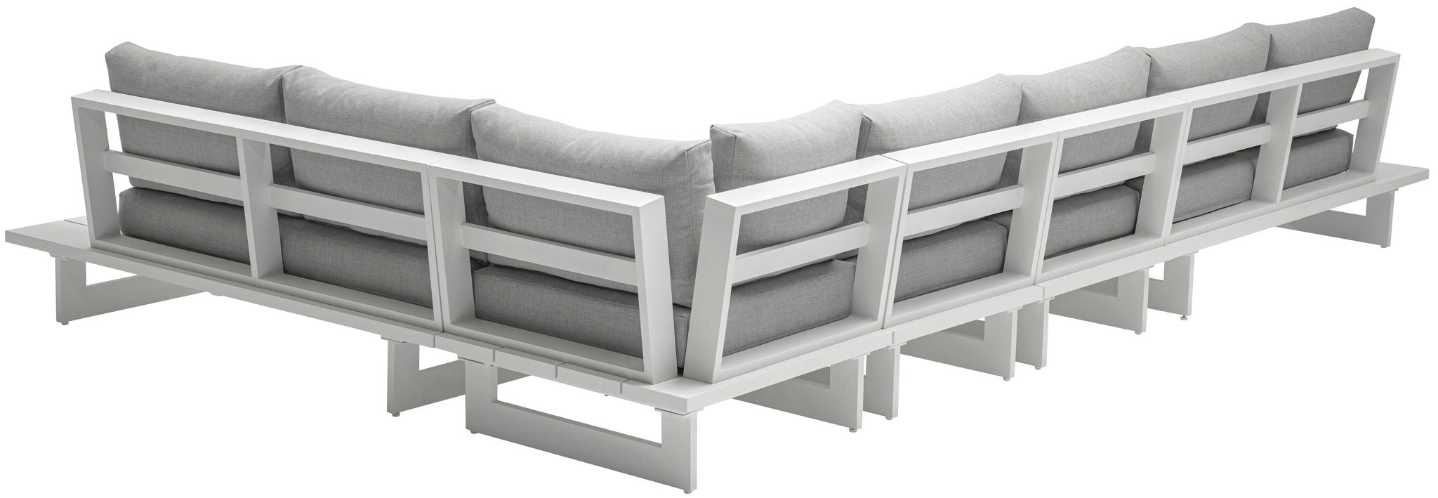 Maldives - 5 Piece Water Resistant Outdoor Patio Modular Sectional With White Base - Urban Living Furniture (Los Angeles, CA)
